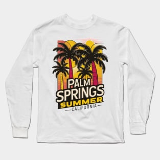 Sunset Serenade: Palm Springs Paradise Long Sleeve T-Shirt